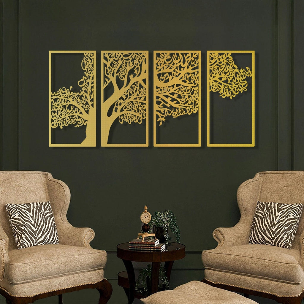 Golden Tree Design – Acrylic Wall Art