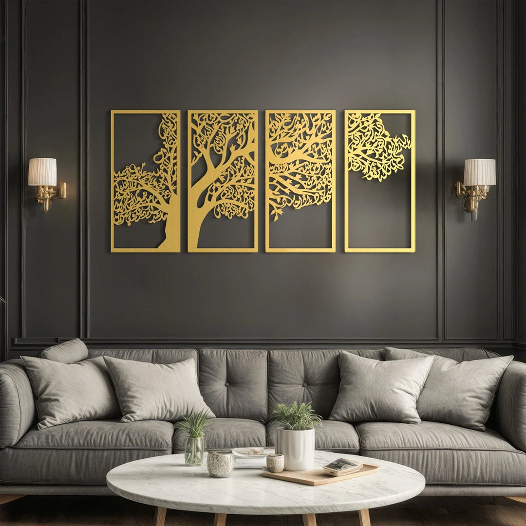 Golden Tree Design – Acrylic Wall Art